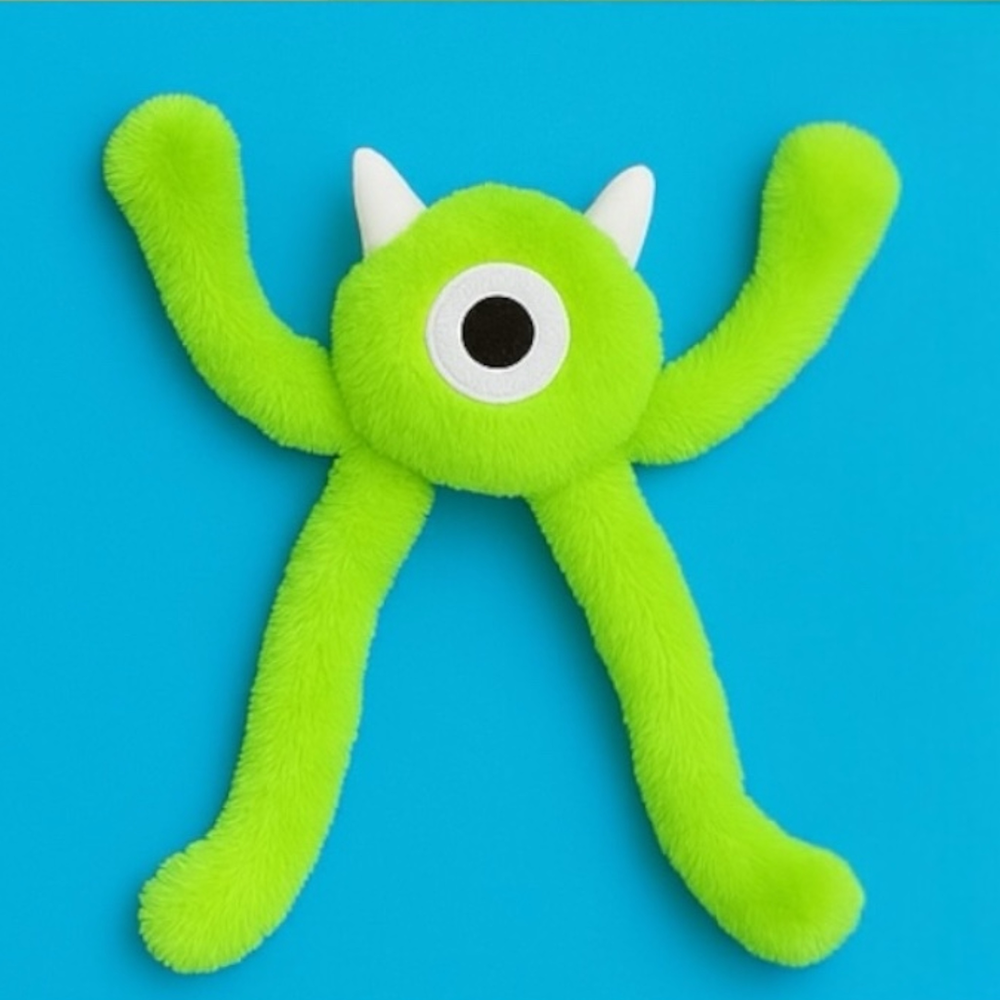 Talking Dog Club Bouncing Monster Tug Toy for Dogs (Green)