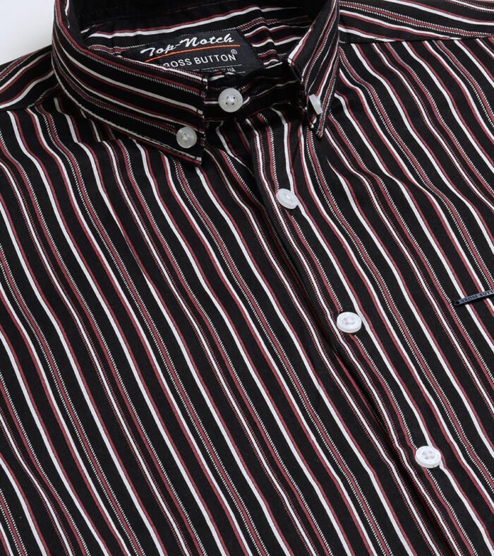 Static Stripe Black Mens Shirt