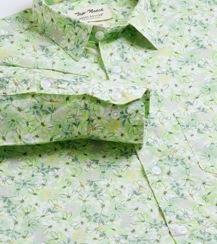 Green Leaf Mens Shirt