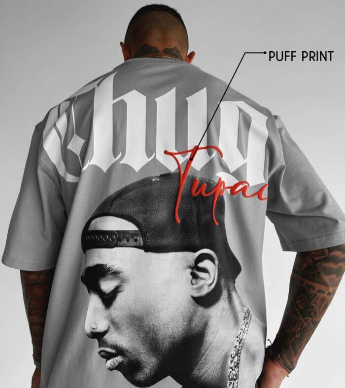 Tupac Oversized Puff Printed T-shirt