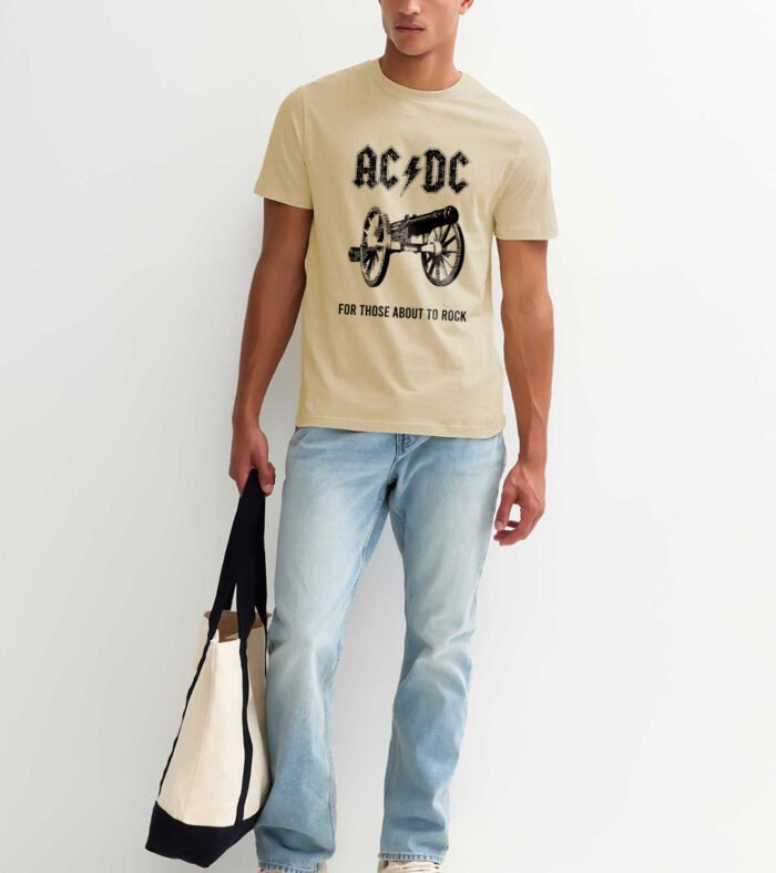 AC-DC Printed Men Half Sleeve T-Shirt