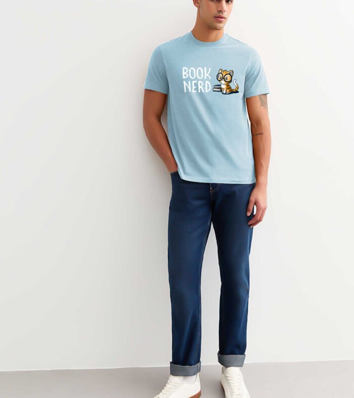 Book Nerd Men Half Sleeve T-Shirt