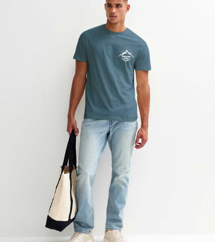 Adventure Begins Men Half Sleeve T-Shirt