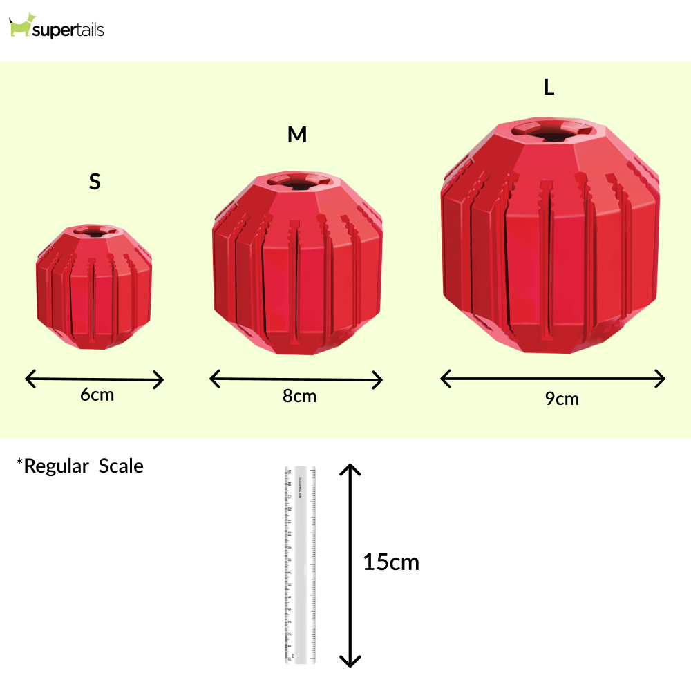 Kong Stuff A Ball Toy for Dogs (Red)