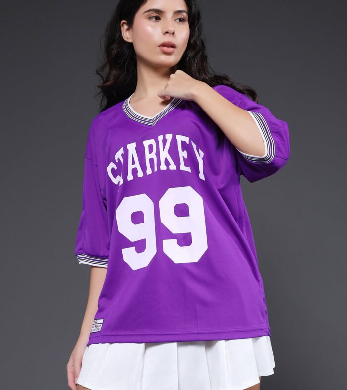 Women Oversized Varsity T-Shirt