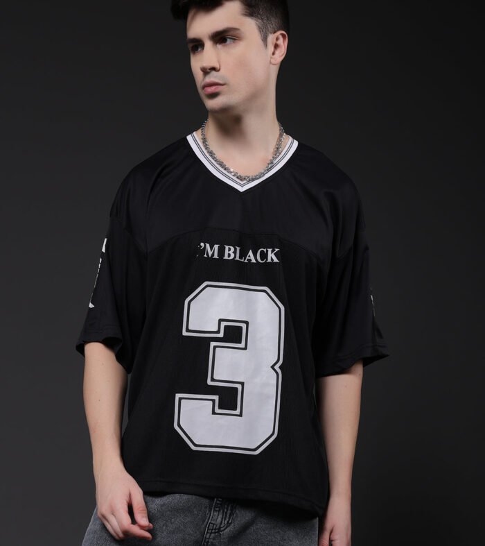 Men Oversized Varsity T-Shirt