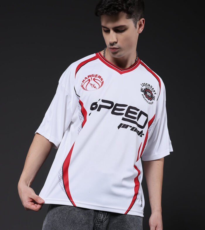 Men Oversized Varsity T-Shirt