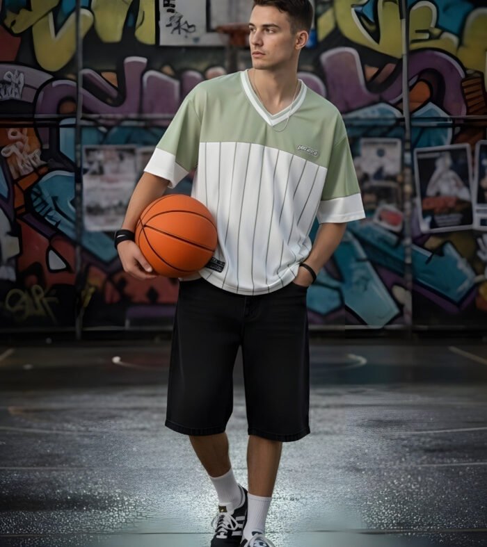 Men Oversized Varsity T-Shirt