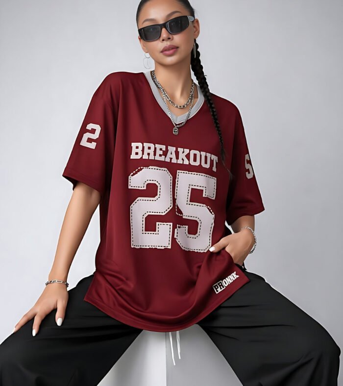 Women Oversized Varsity T-Shirt
