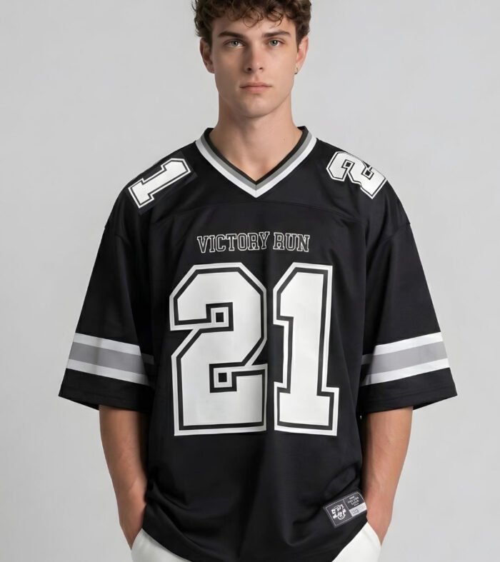 Men Oversized Varsity T-Shirt