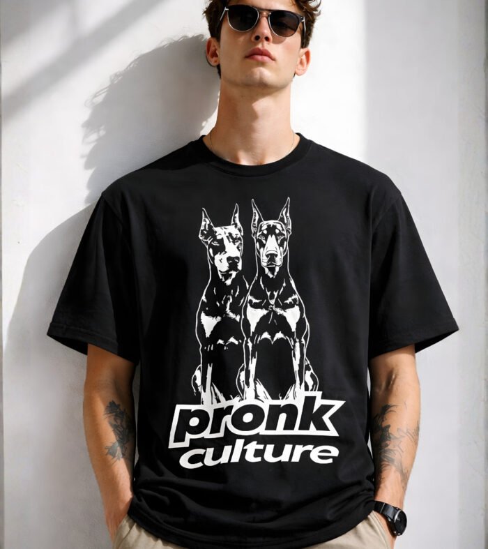 PRONK CULTURE Men Printed Oversized T-Shirt