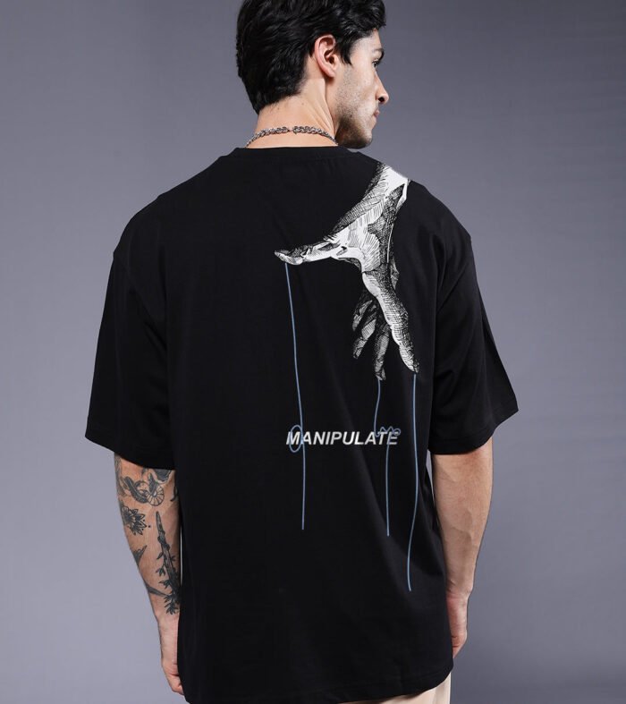 MANIPULATE Men Printed Oversized T-Shirt