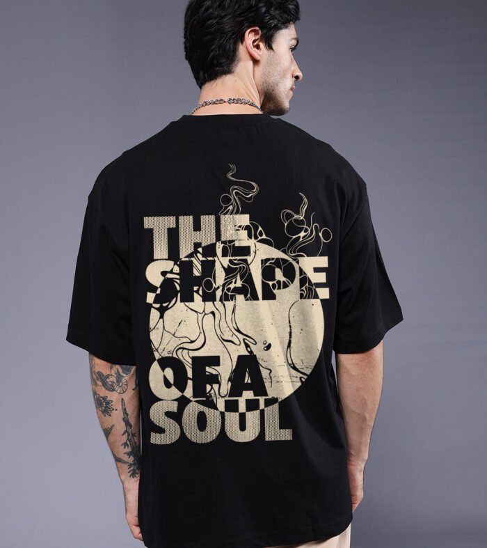 Shape Of Soul Men Printed Oversized T Shirt