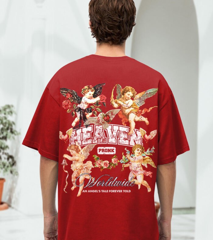 Heaven Men Printed Oversized T Shirt