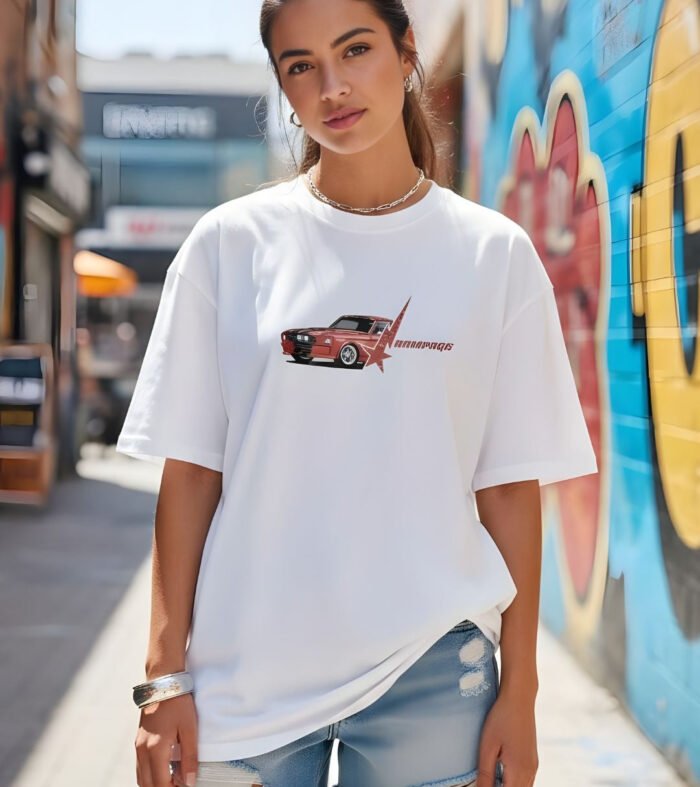 Rampage Women Graphic Oversized Printed T-Shirt