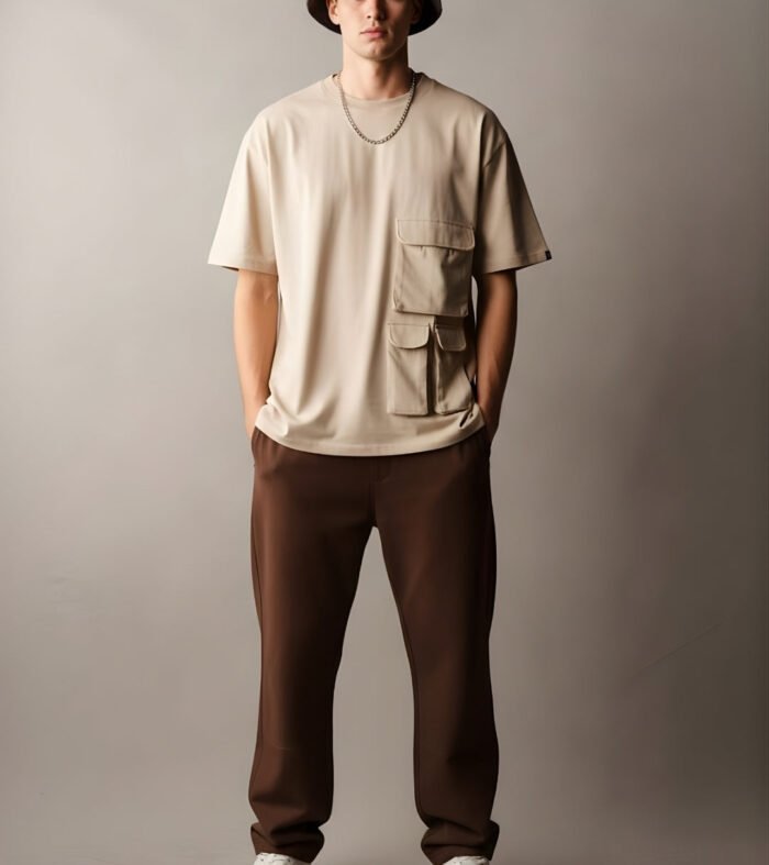 Cargo T-Shirt For Men - Off White