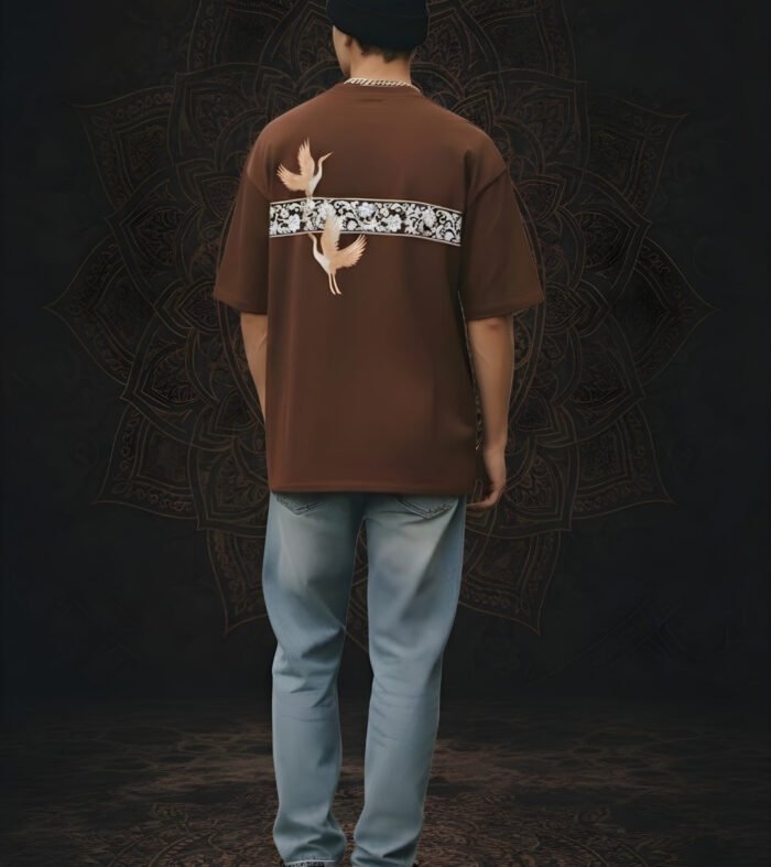 Men Puff Printed Premium Oversized T Shirt