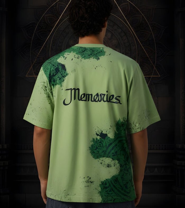 Memories Puff Printed Men Premium Oversized T-Shirt