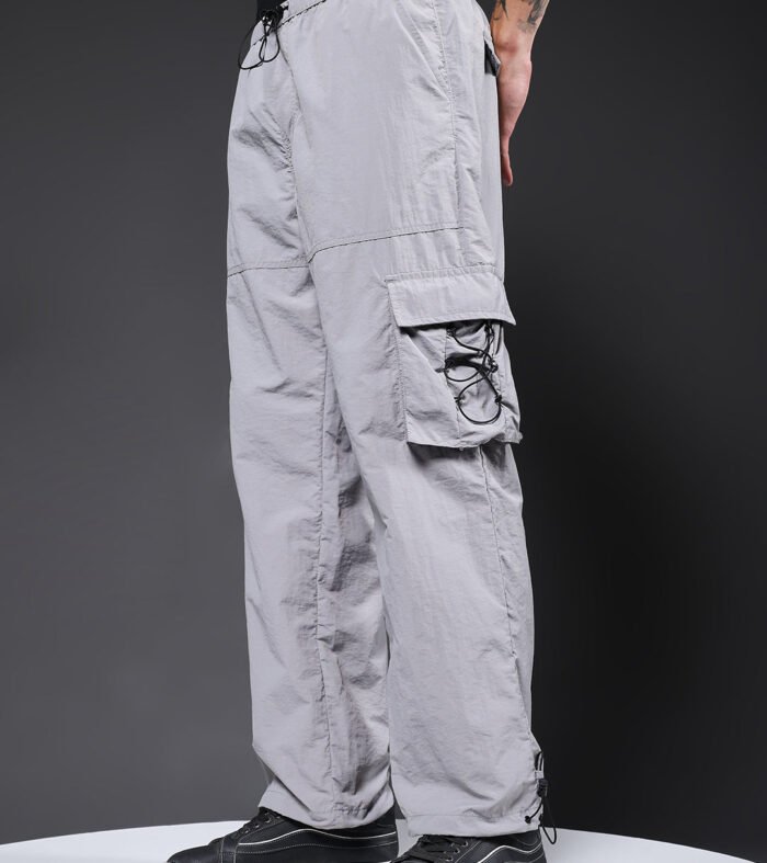 Parachute Pants For Men - Ash Grey