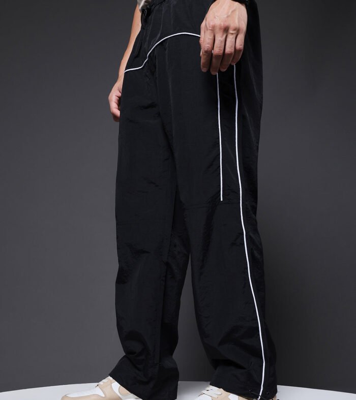 Striped Parachute Pants For Men