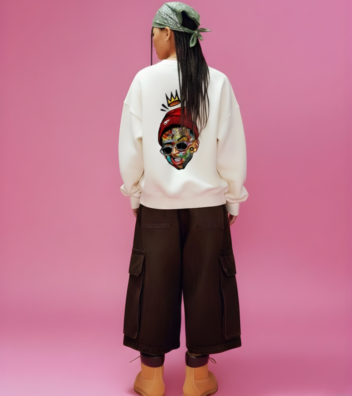 Thug Life Women Drop Shoulder Premiun Terry Sweatshirt