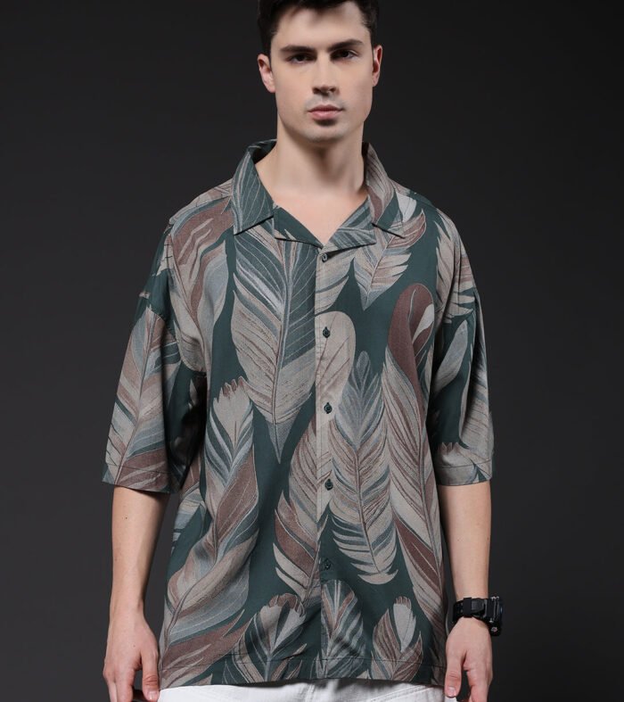 Mens Half Sleeve Casual Shirt  – Mint Green