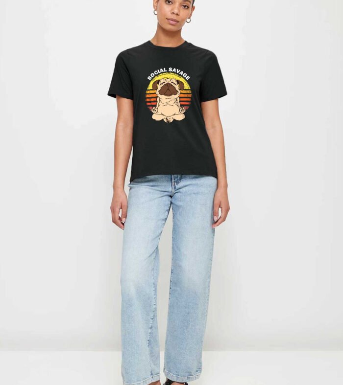 Social Savage Women half sleeve T-shirt