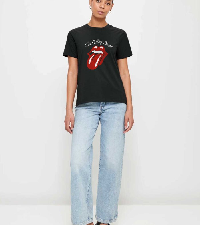 The Rolling Stones Women Half Sleeve T Shirt 1