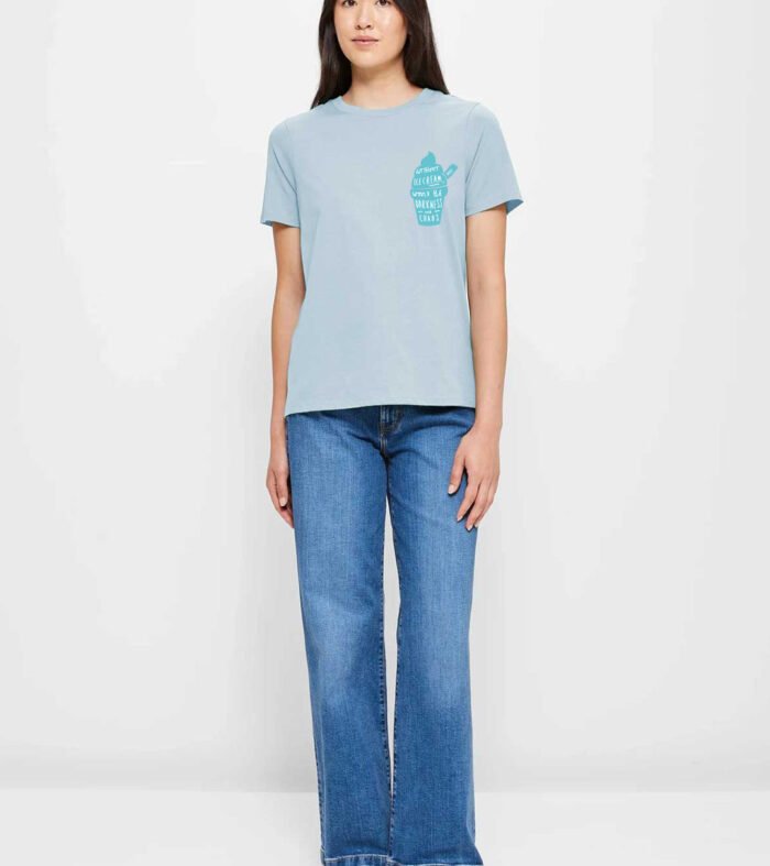 Without Ice-Cream Women Half Sleeve T-Shirt