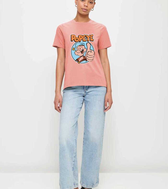Popeye The Sailor Man Women Half Sleeve T-Shirt