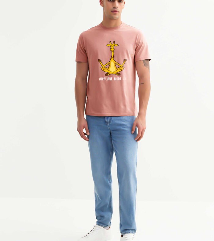 Airplane mode on Men Half Sleeve T-Shirt