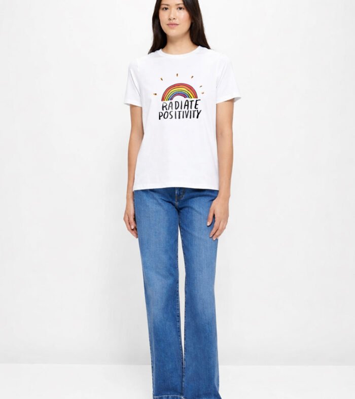Radiate Positivity Women half sleeve T-shirt