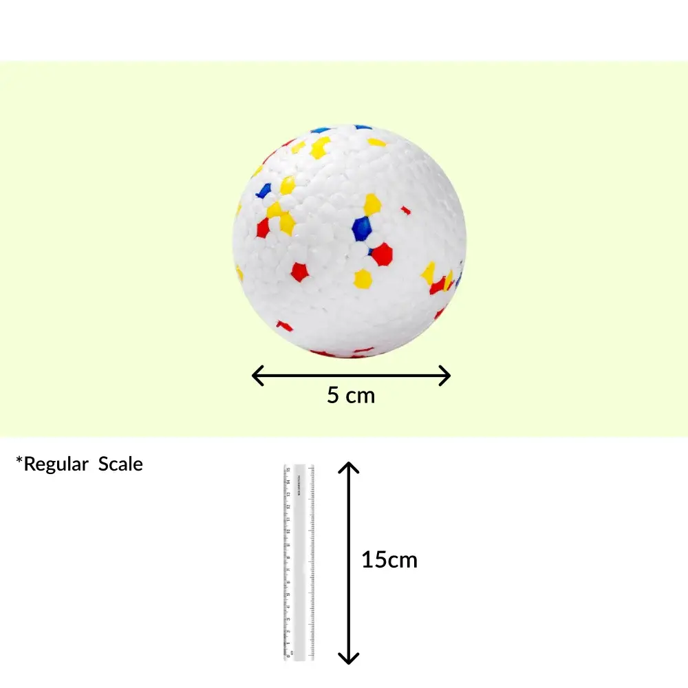 Talking Dog Club Bloom Ball Indestructible Heavy Chew Toy for Dogs (White)