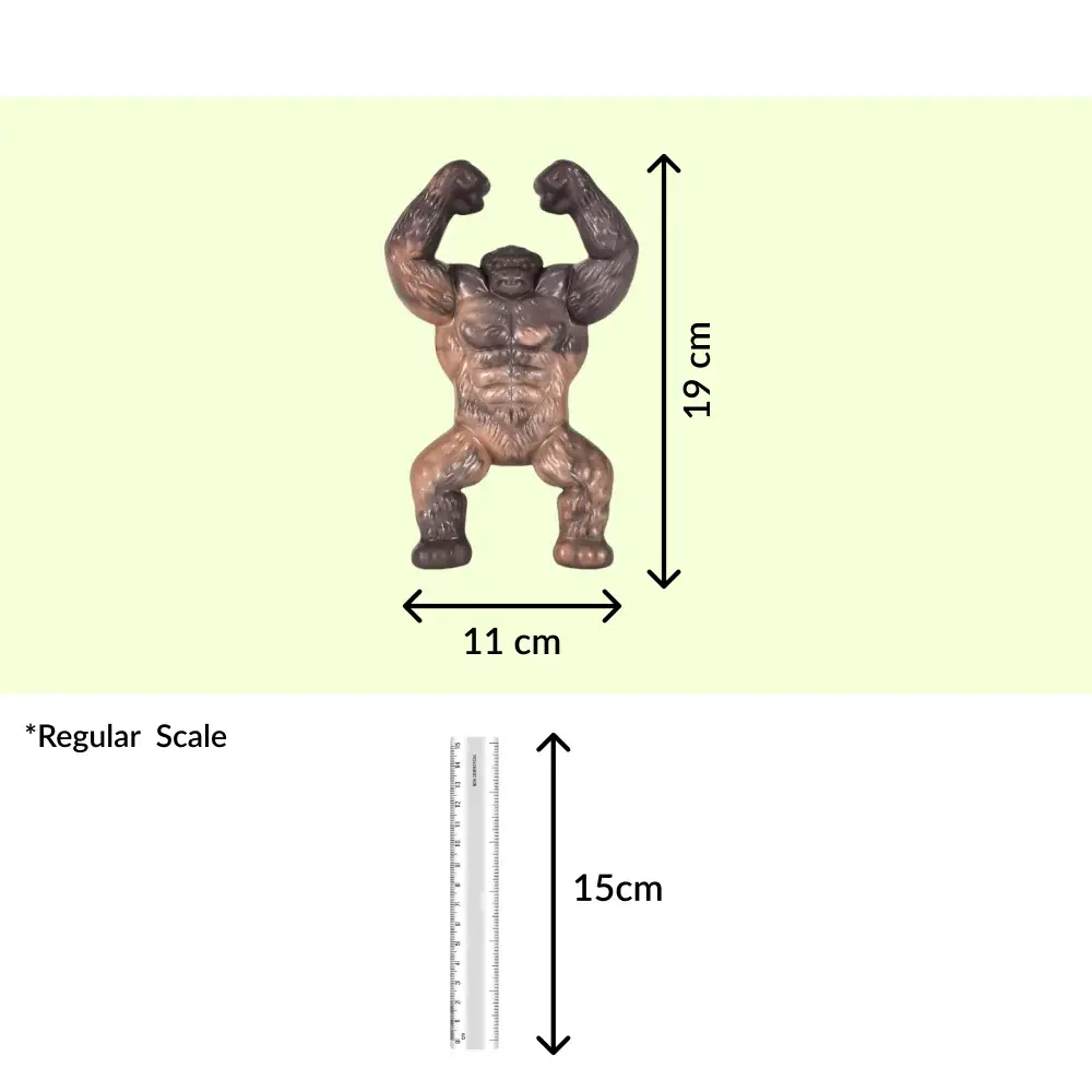 Talking Dog Club Gorilla Nylon Bone Heavy Chew Toy for Dogs (Brown)