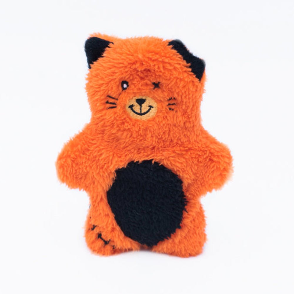 Zippy Paws Halloween Zombie Cat Bonez Plush Toy for Dogs