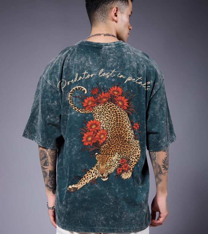 PREDATOR Men Retro Wash Oversized T-Shirt