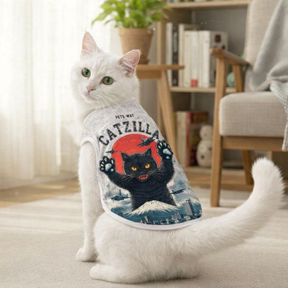 Pets Way Catzilla Tshirt for Cats