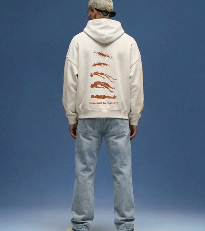 COSMIC SOUL Men Drop Shoulder Premium Terry Hoodie