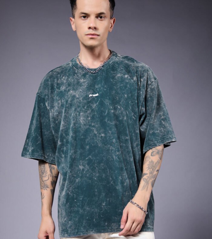Men Retro Washed Oversized T-Shirt
