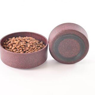 Carbon Life Ollie’s Legacy Eco Crafted Feeding Bowls for Cats & Dogs (Purple)
