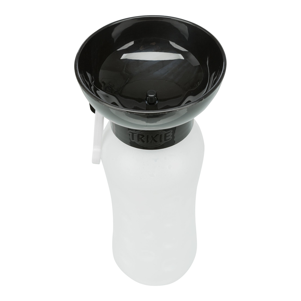 Trixie Travel Bottle with Bowl for Dogs and Cats (Black)