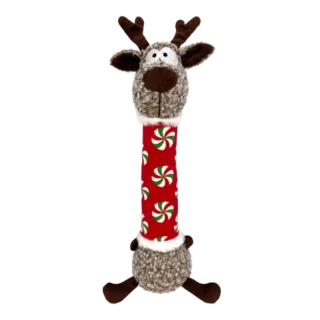 Kong Shakers Luvs Reindeer Toy for Dogs (Red & Green)