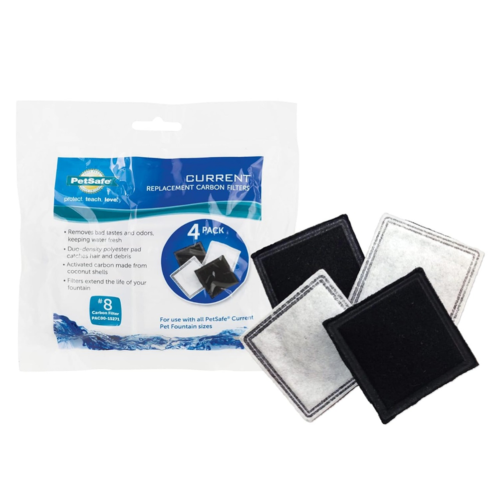 PetSafe Drinkwell Premium Replacement Charcoal Filters 3 Pack for Pet Fountain for Dogs and Cats