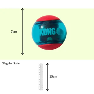 Kong Squeezz Action Ball 3pk Toy for Dogs (Red & Blue)