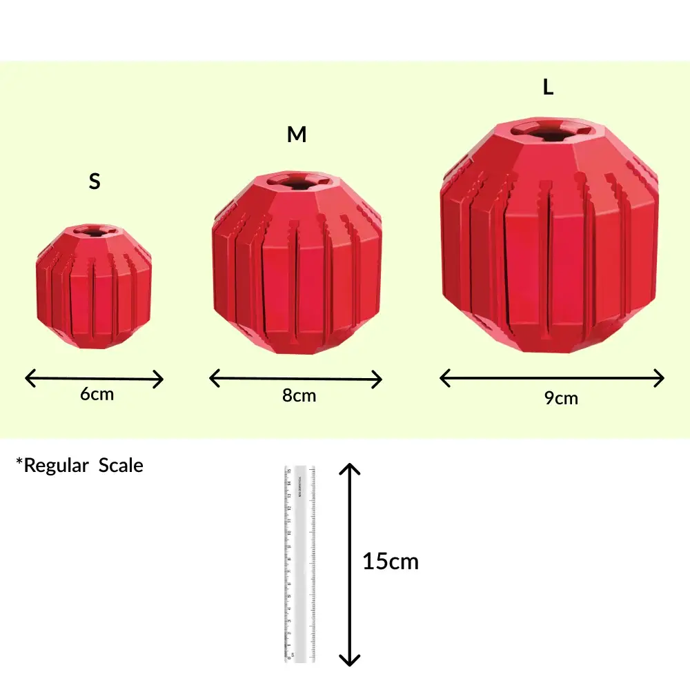 Kong Stuff A Ball Toy for Dogs (Red)