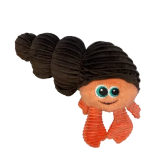 Kong Cuteseas Rufflez Hermit Crab Toy for Dogs (Brown)