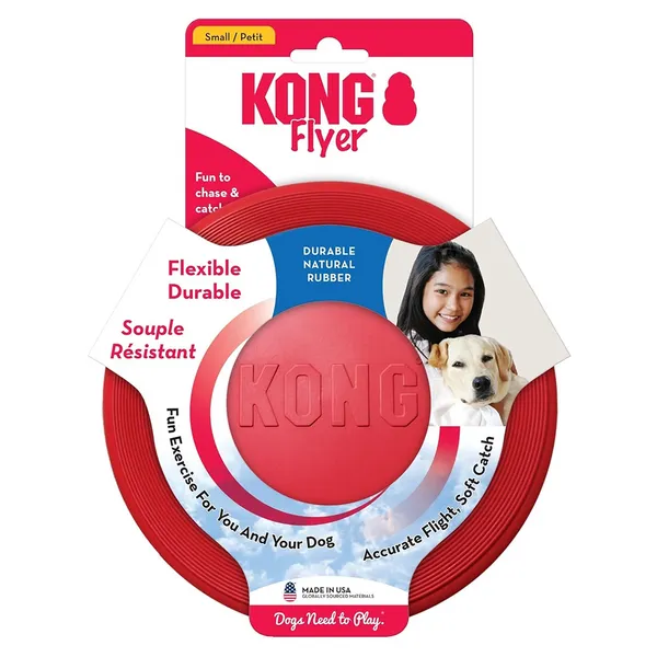 Kong Flyer Toy for Dogs (Red) - Image 3
