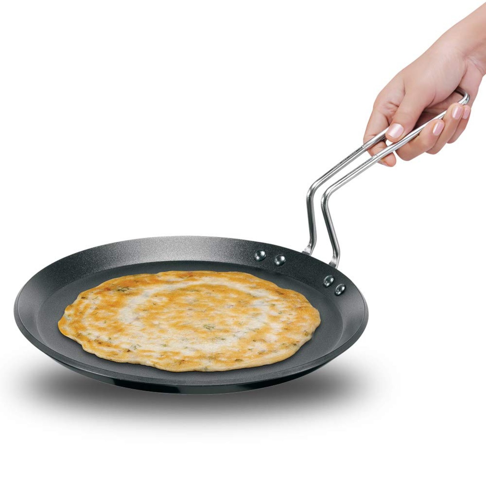 Hawkins Futura 26 cm 4.88 mm Non Stick Dosa Tawa Induction Base INFT 26