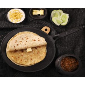 Vinod Legacy Pre-Seasoned Cast Iron Roti Tawa, 26 cm,Induction Friendly,Black, 1 Piece