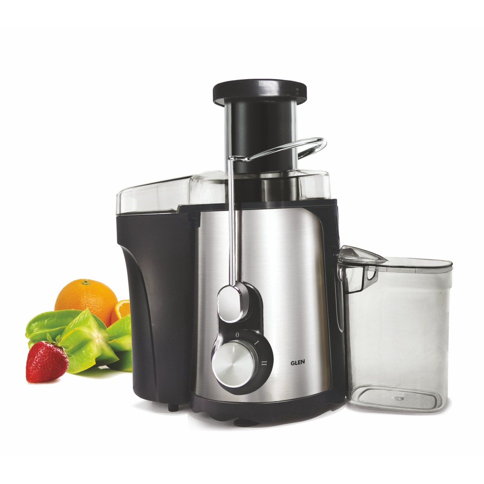 Glen Centrifugal Juicer GL 4019, Anti – Drip Feature – Silver/Black , 2 year warrenty